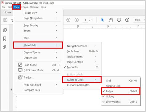 How To Use The Rulers In Adobe Acrobat Pc Mac