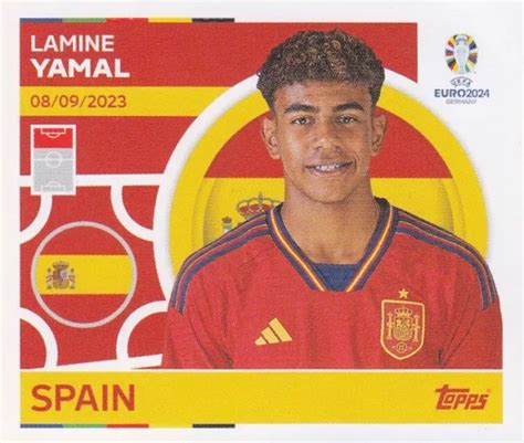 Topps Sticker Football European Championship Euro No Esp