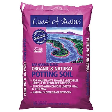 Coast Of Maine Bar Harbor Blend Organic Potting Soil 2 Cf.