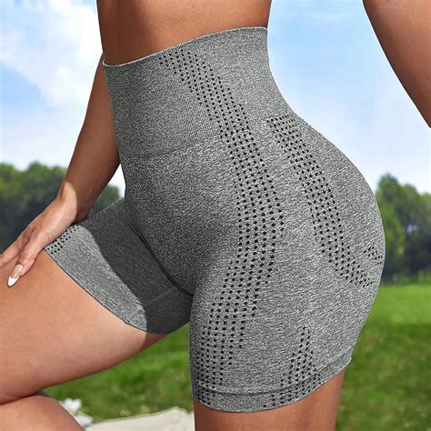 Shorts Esportivos Sem Costura Para Mulheres Shorts De Ioga Apertados