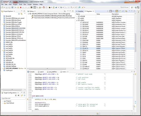 CCS LAUNCHXL F28069M Debugger View Register Refresh Code Composer