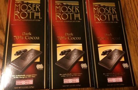 MOSER ROTH German Dark Chocolate Bars 70% Cocoa 3 Packs / Each - Etsy