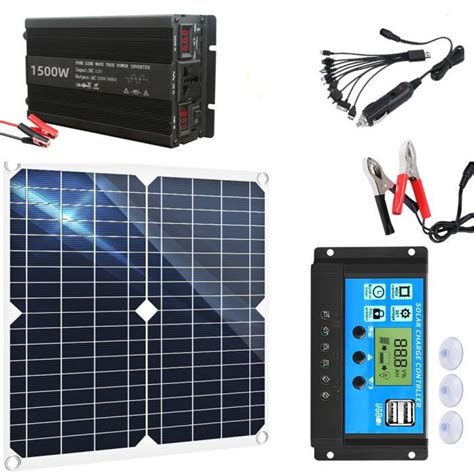 Kit Panneau Solaire Kit Complet Onduleur W Module Panneau Solaire