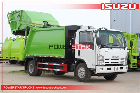 Factory New ISUZU ELF Rear Loader Garbage Compactor Truck For Cape Verde