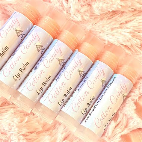 Cotton Candy Lip Balm Natural Lip Balm Cotton Candy Etsy