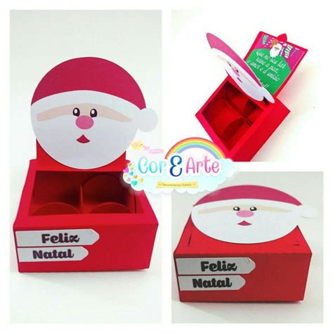 Caixa Natal Papai Noel Elo7 Produtos Especiais