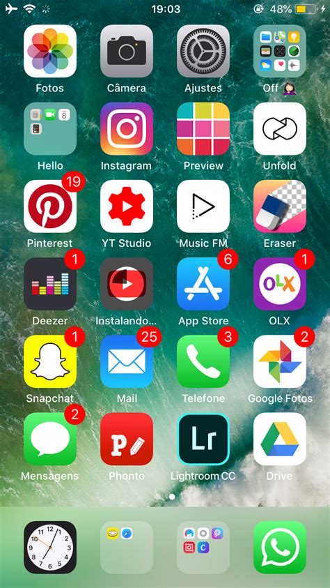 Minha Tela De Inicio Tela De Iphone Print De Tela Aplicativos