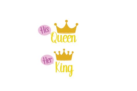 Her King His Queen Svg Cut File By Creative Fabrica Crafts · Creative