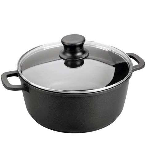 Cast Aluminium Round Casserole With Glass Lid Forte