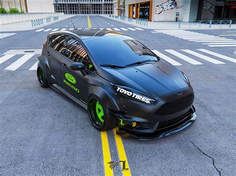 Ford Fiesta Widebody On Behance Ford Fiesta Ford Fiesta Modified