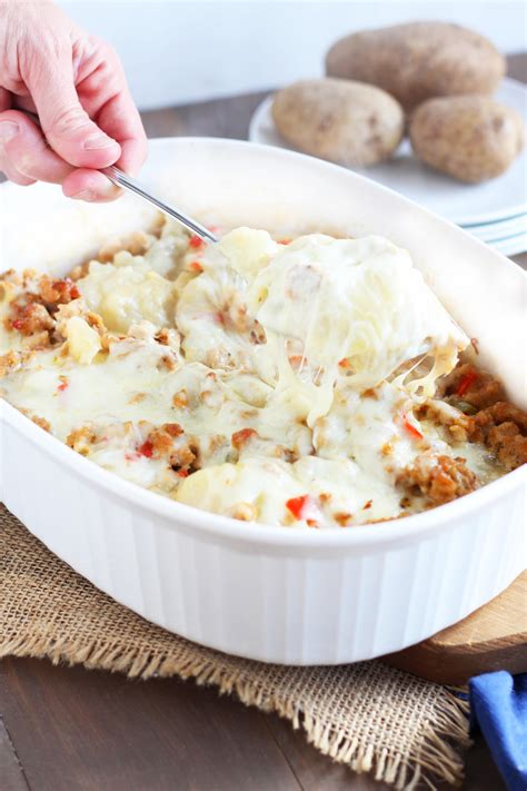 Cheesy Potato Sausage Casserole