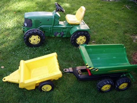 rolly toys Trettraktor JOHN DEERE Kipper Halfpipe Anhänger Kaufen