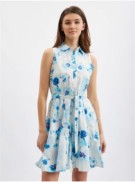 Rochie florală pentru femei albastră albă ORSAY Orsay ro Magazinul