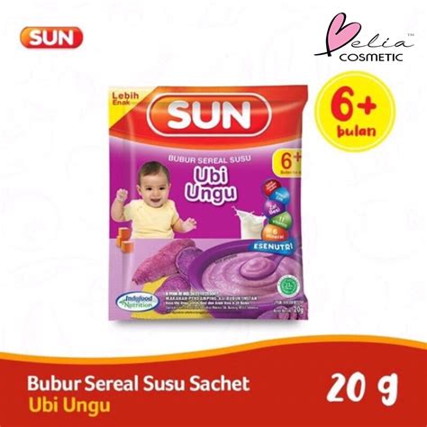 Jual BELIA SUN Bubur Sereal Susu Marie Biscuit SACHET 20g 80g 120g