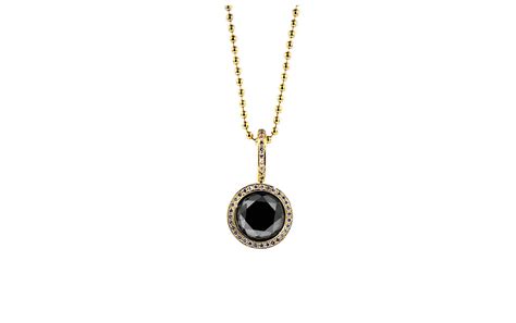 Black Diamond Pendant Necklace - Itay Malkin Jewelry