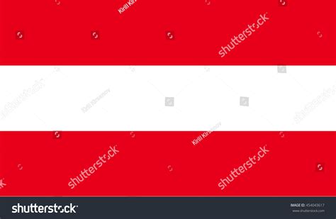 Austria Flag Austrian Official Colors Proportion Stock Vector (Royalty ...