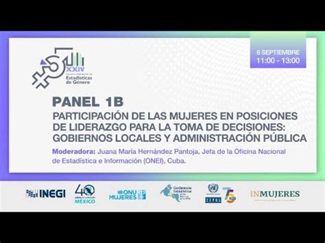 XXIV Encuentro Internacional de Estadísticas de Género 6 de Sep 2023