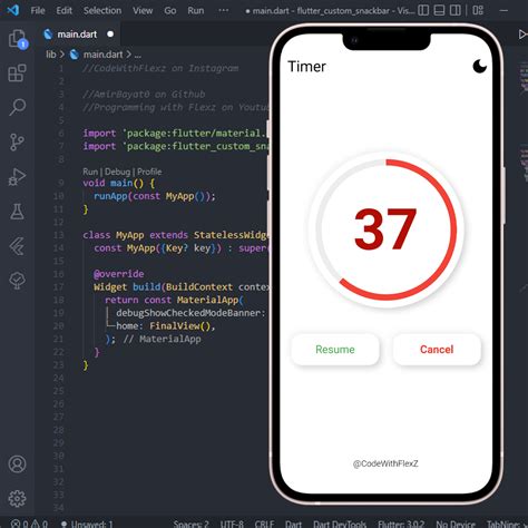 Simple Timer app using GetX in Flutter