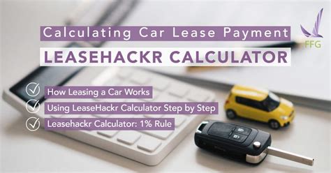 Leasehackr Calculator Calculating Car Lease Payment