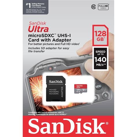 Sandisk Microsdxc Ultra Gb A Uhs I Cl Mb S Adapter