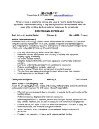 Sharon Toy Resume Revise Withsummary Pdf