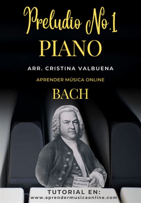 Johann Sebastian Bach Preludio Nº1 En Do Mayor Spartito By Cristina