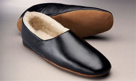 Men's Leather Slippers | Groupon Goods