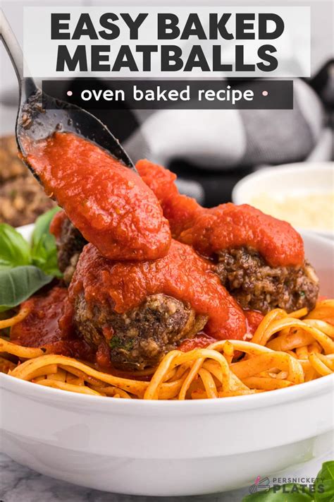 Easy Oven Baked Meatballs