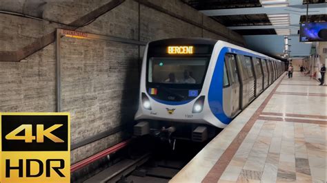 K Fps Hdr Bucharest Metro Caf Trains At Eroii Revolu Iei Station M