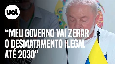 Lula fala em zerar desmatamento ilegal e criar parlamento amazônico