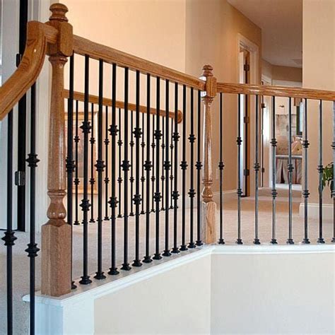 Evermark Stair Parts 44 In X 12 In Satin Black Double Knuckle Iron