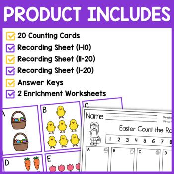 Easter Count The Room By Pocketful Of Centers Tpt