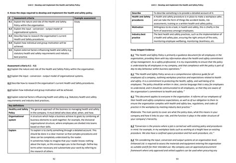 Completing Level Nvq Diploma In Occupational Health Safety Practice