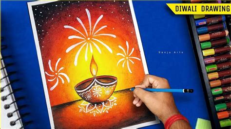 Diwali Poster Drawings Beautiful Easy And Simple Ideas For School