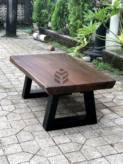 Coffee Table Minimalis Ruang Tamu Kayu Art Natural Wood