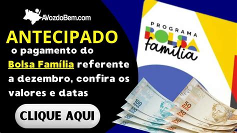 Antecipado O Pagamento Do Bolsa Família De Dezembro De 2023