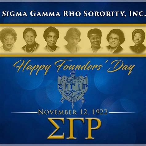 Happy Founders Day To Sigma Gamma Rho Sorority Inc Sgrho