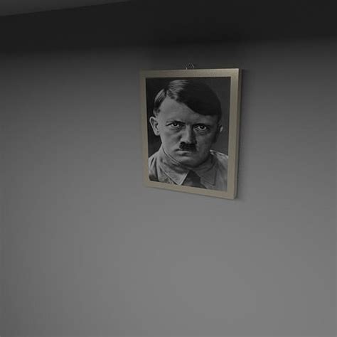 Hitler Portrait Free Vr Ar Low Poly D Model Cgtrader