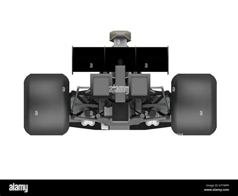 race car formula back view. 3d rendering Stock Photo - Alamy