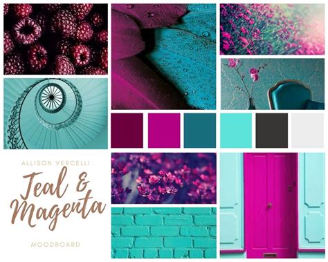 Allisons Mood Board Take 1 Brand Color Palette Teal Mood Board