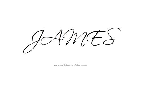 James Name Tattoo Designs