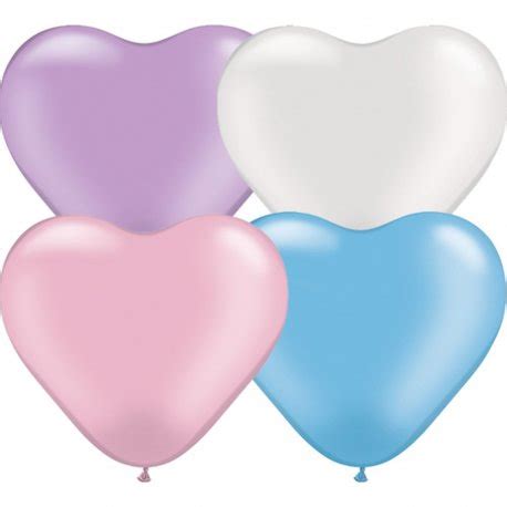 Set Baloane Latex In Forma De Inima Pearl Assortment Cm