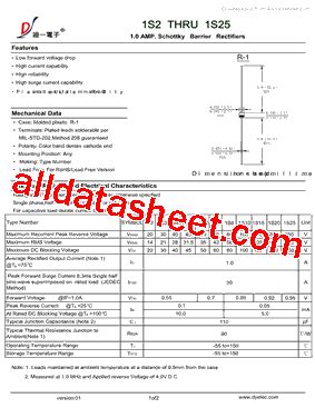 S Datasheet Pdf Diyi Electronic Technology Co Ltd