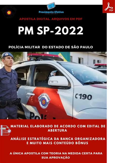 Provimento Efetivo Concursos Apostila Pm Sp Soldado Classe