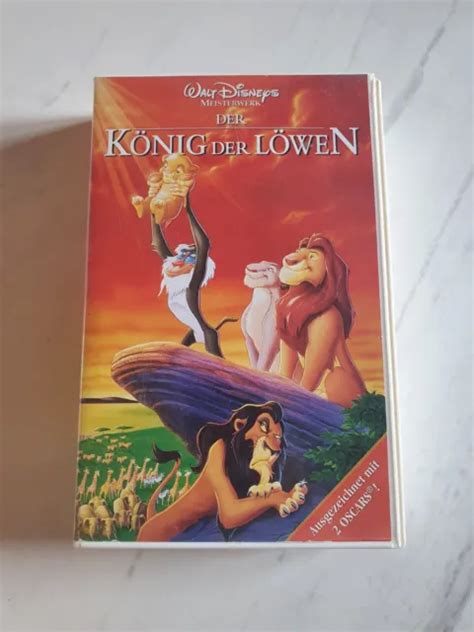 KÖNIG DER LÖWEN 400 02977 Walt Disneys Meisterwerk VHS Kassette