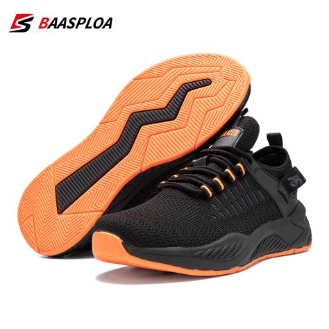 Baasploa Mens Running Shoes Lightweight Breathable Sneakers Mesh Wear