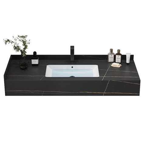 Factory Direct Black Marbled Solid Surface Wash Basins Bathroom