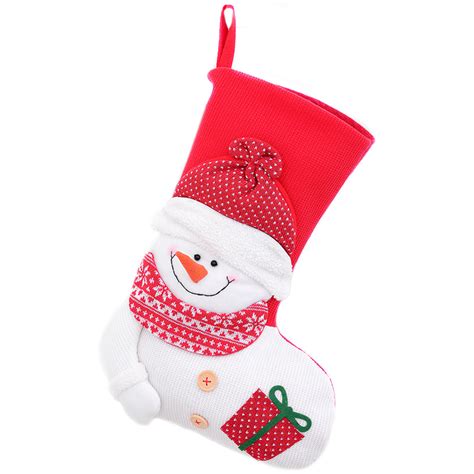 Meia De Natal Papai Noel E Boneco De Neve X Importados Lili