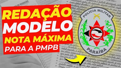 Pmpb Reta Final L Modelo De Reda O Nota Para A Banca Ibfc Youtube