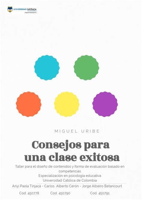 Consejos Para Una Clase Exitosa By ANYI PAOLA Flipsnack